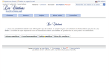 Tablet Screenshot of lescitations.net